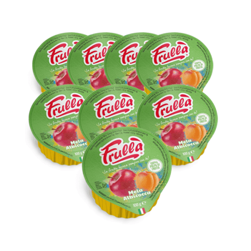 Polpa di frutta Mela Albicocca - Pack 18 pezzi