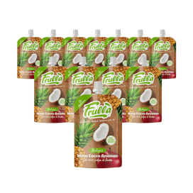 Frutta Frullata Mela Ananas Cocco Biologico - Pack 18 Pezzi