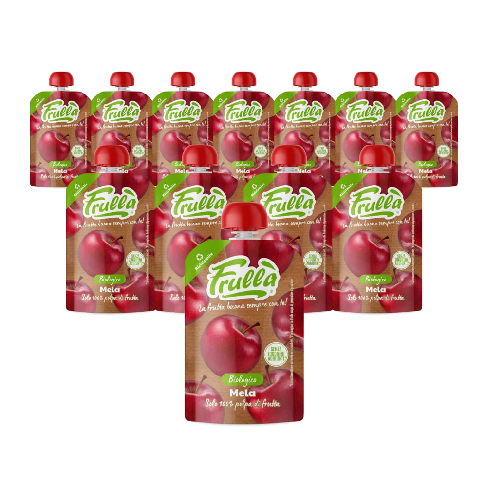 Frutta Frullata Mela Biologico - Pack 18 Pezzi