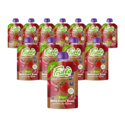 Frutta Frullata Frutti Rossi Biologico - Pack 18 Pezzi