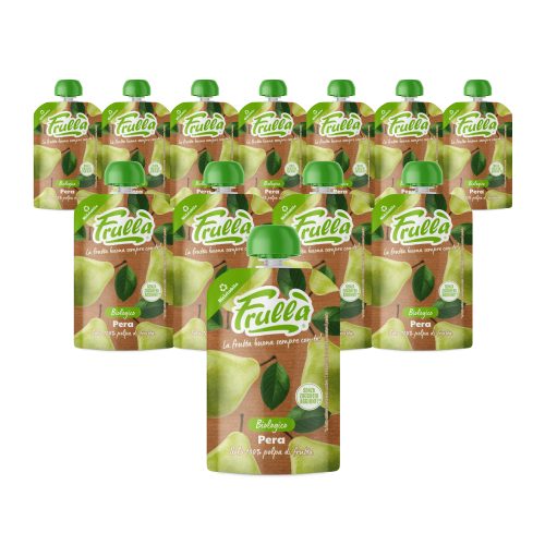 Frutta Frullata Pera Biologico - Pack 18 Pezzi