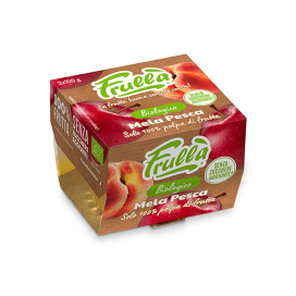 Polpa di Frutta Mela Pesca Biologico - 2x100g