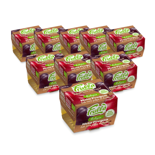 Polpa di Frutta Mela Prugna Biologico - 2x100g - Pack 12 pezzi