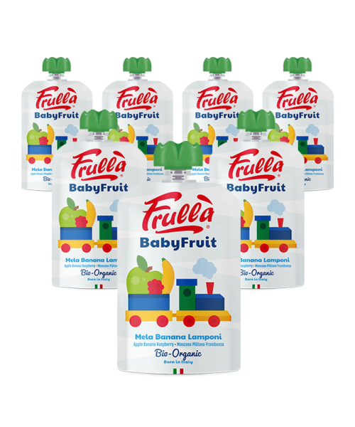 Baby Fruit Mela Banana Lamponi Biologico - Pack 10 Pezzi