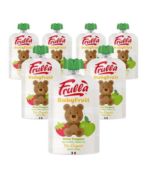 Baby Fruit Mela Fragola Biologico - Pack 10 Pezzi