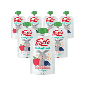 Baby Fruit Mela Mirtillo Avena Biologico - Pack 10 Pezzi