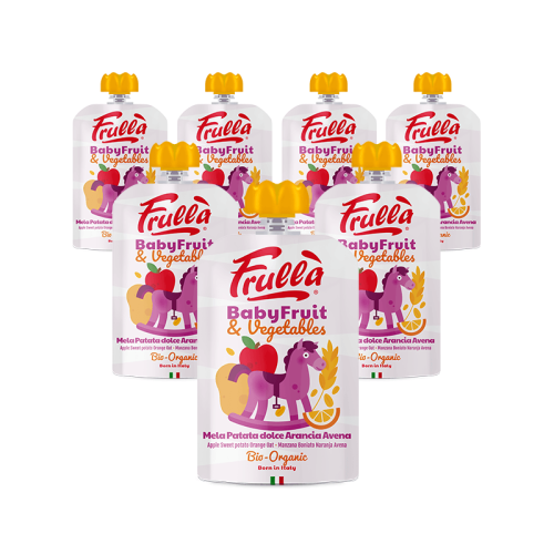 Baby Fruit Mela Patata Dolce Arancia Avena Limone Biologico