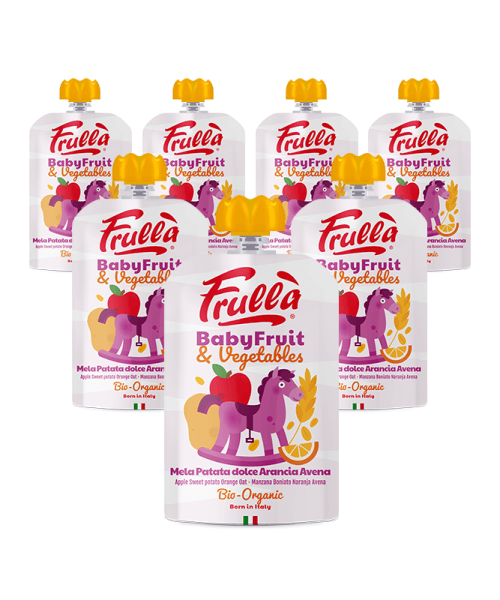 Baby Fruit Mela Patata Dolce Arancia Avena Limone Biologico
