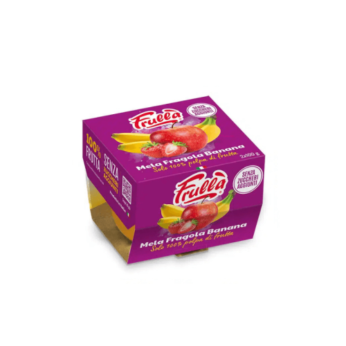 Polpa di Frutta Bi-pack Mela Fragola Banana- 2x100g
