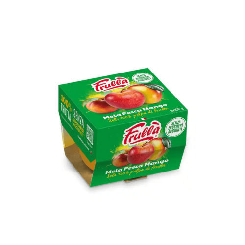 Polpa di Frutta Bi-pack Mela Pesca Mango - 2x100g