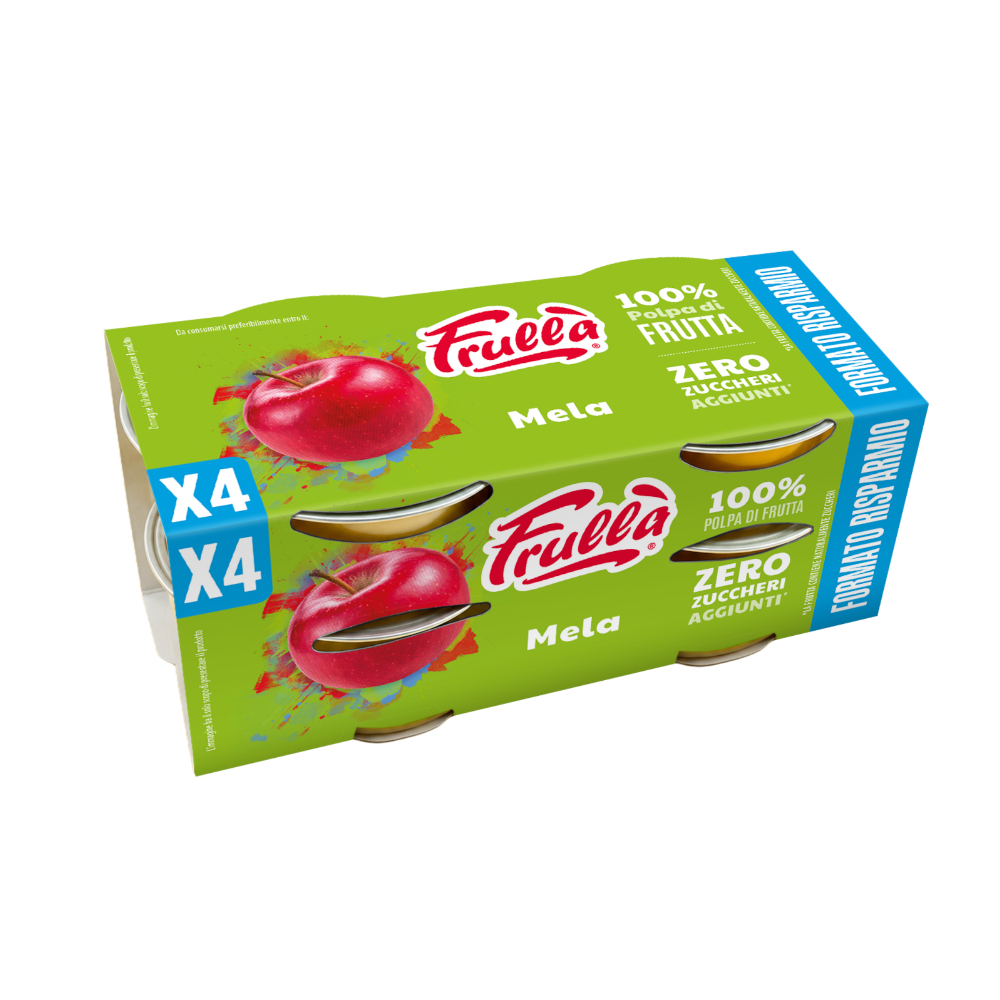 Polpa di Frutta Formato Dispensa x4 Mela – 4x100g