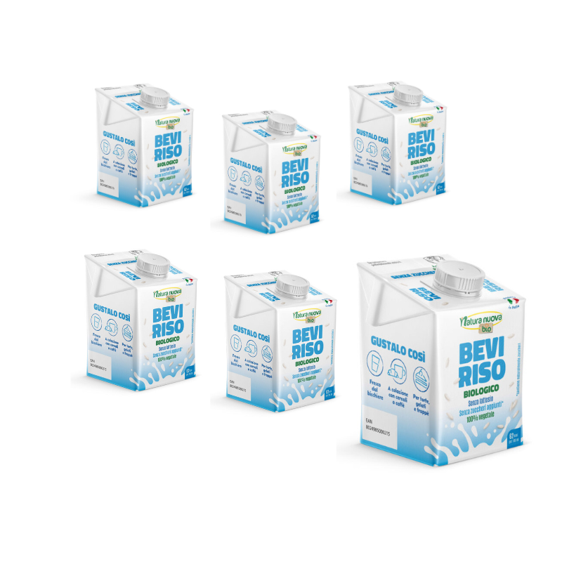 Bevi Riso - Bevanda biologica a base di riso Pack 12pz